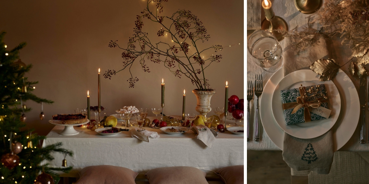Gold tablescape